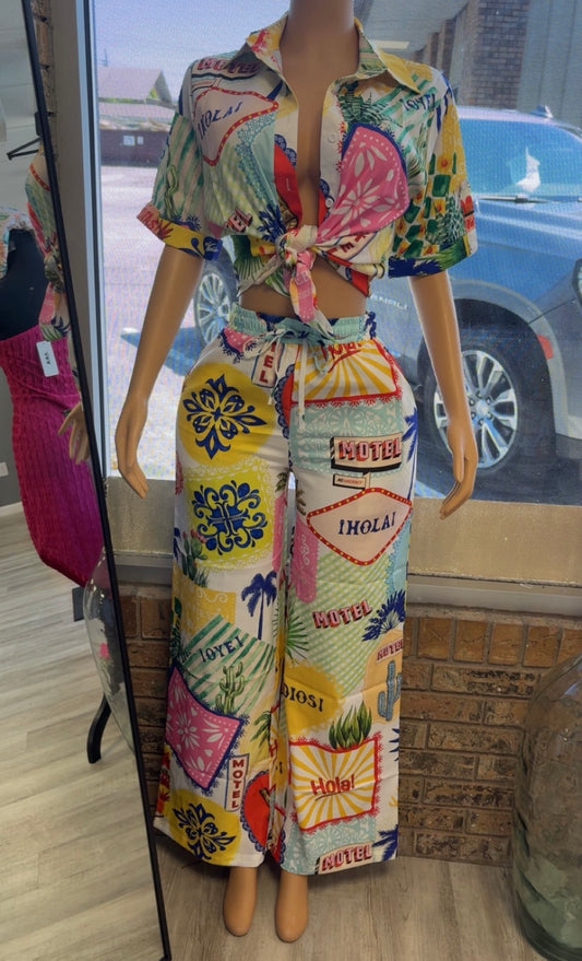 Casual Getaway Pants Set