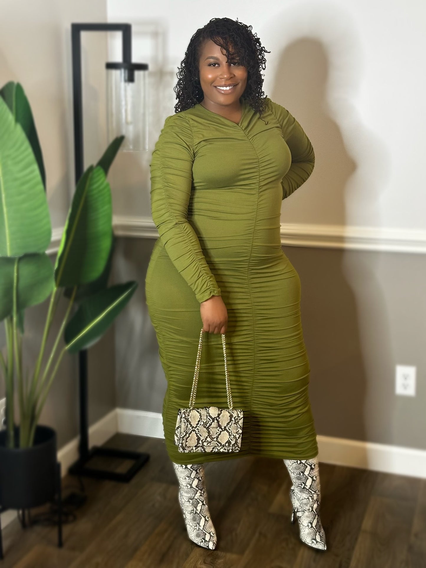 Green Plus Dress (PLUS)