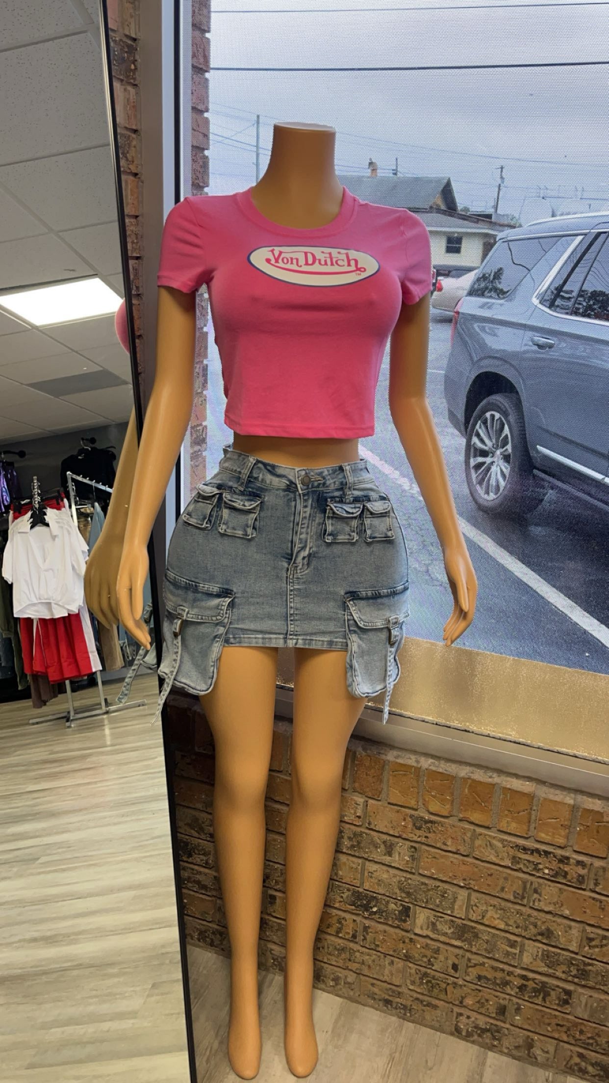 Bria Denim Mini Skirt