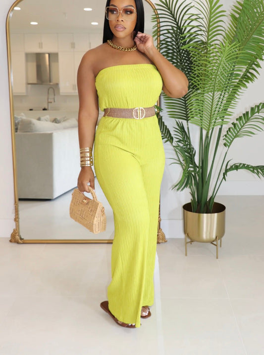 Shenee Textured Jumpsuit