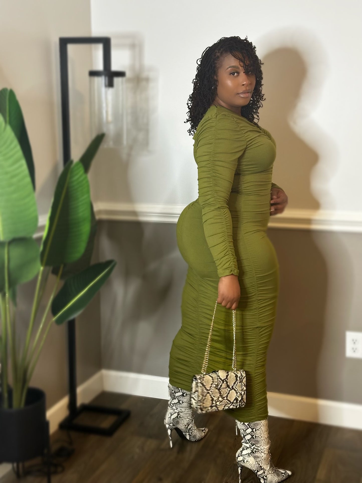 Green Plus Dress (PLUS)